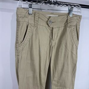 BKE Casuals Tan Khaki Wide Leg Pants Size 25